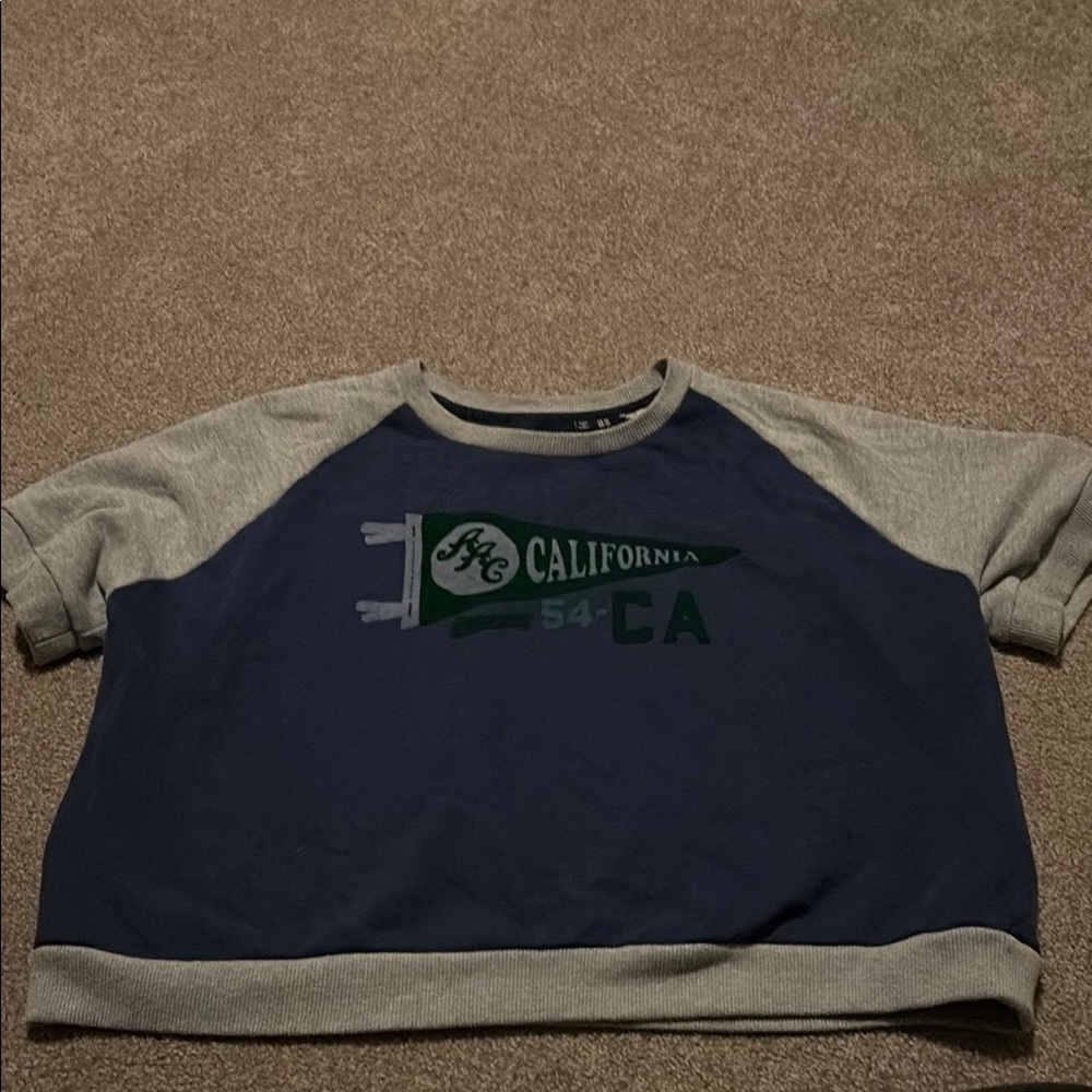 Navy Blue and Gray Shirt